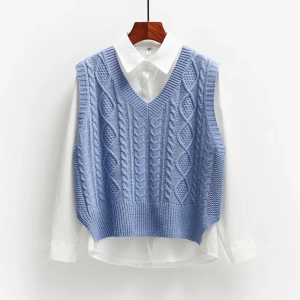 Women Sweater Vest - Image 2