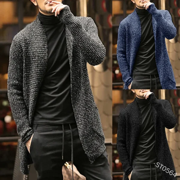 Men's Cardigan Knitting Wool Male Sweater