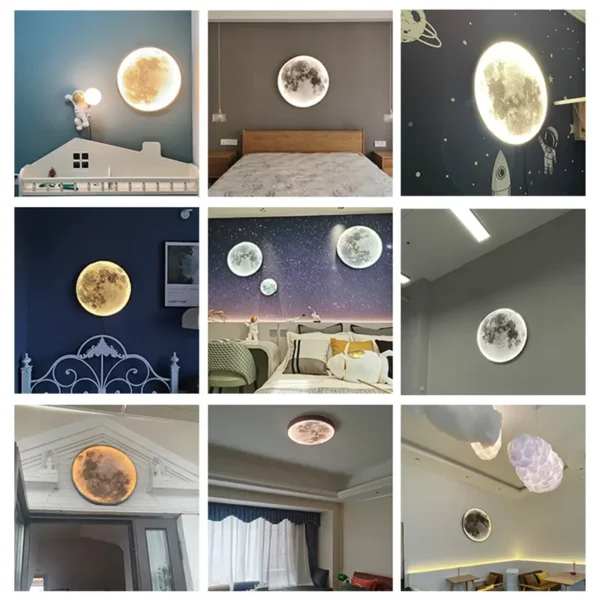 Moon Wall Lamp Mural LED - Image 5