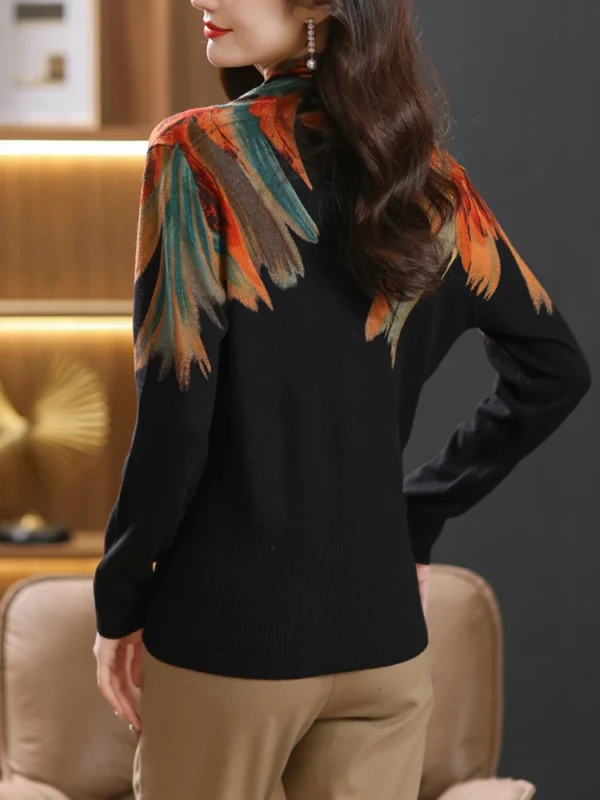 Print Sweater Top Women - Image 6