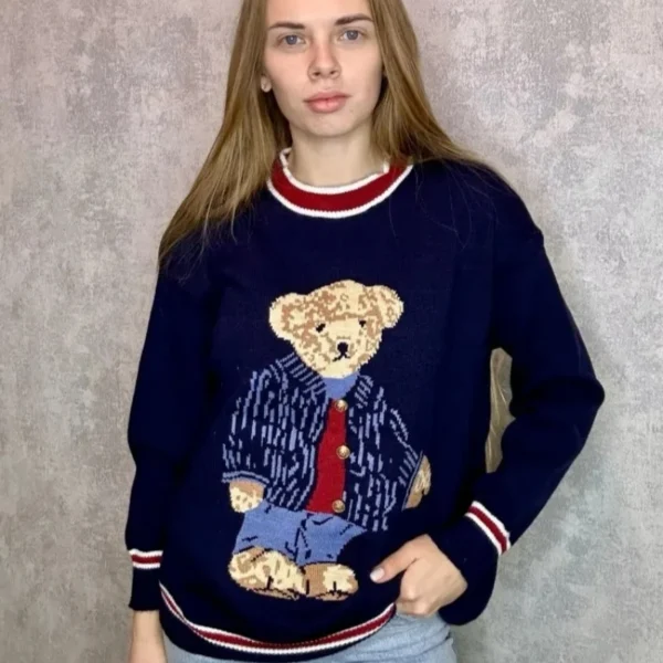 Lazy Knitwear Bear Loose Jersey Women