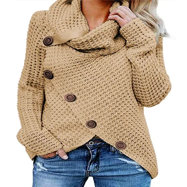 Five Button Cardigan Coats Oversized Women