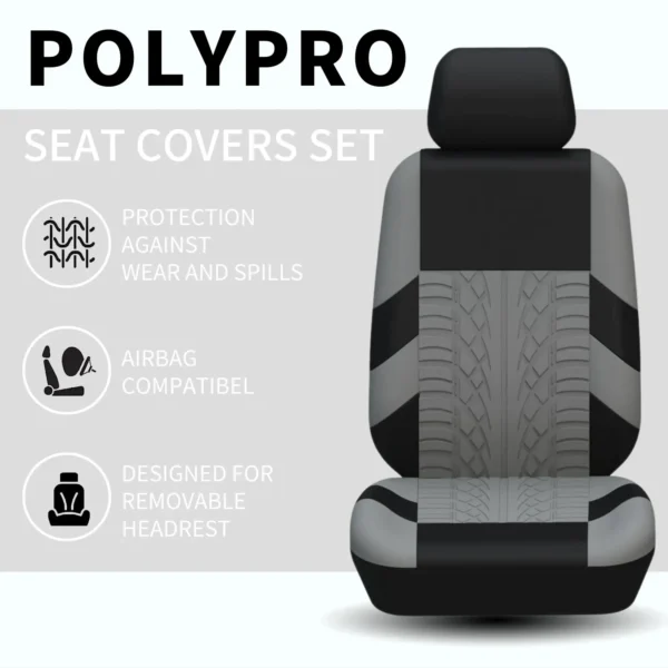 Car Seat Covers Full Set Front & Rear - Image 5