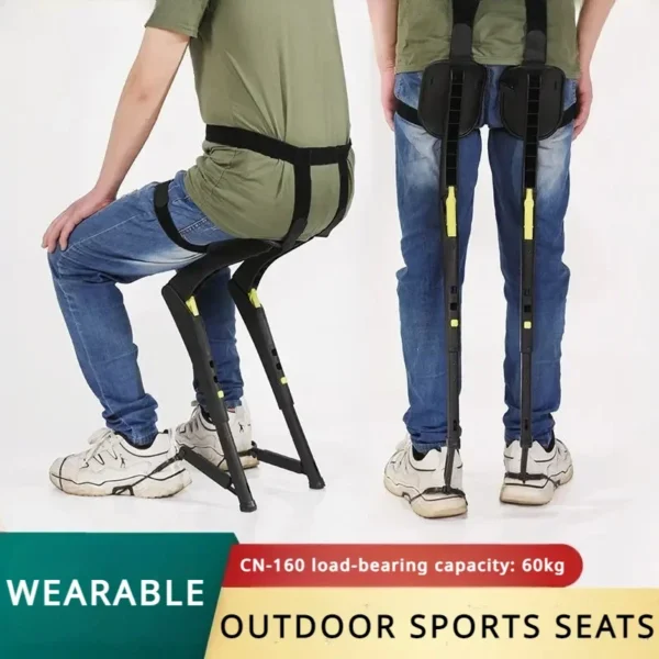 Exoskeleton Wearable Sports Lightweight Folding Chair