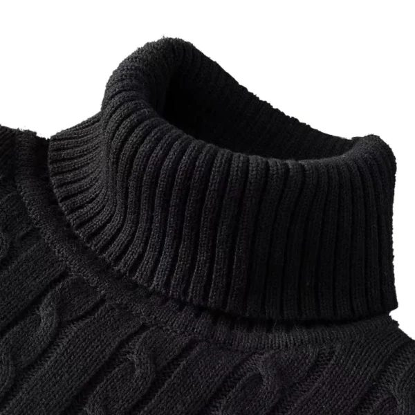 Turtleneck Casual Men Sweater - Image 3