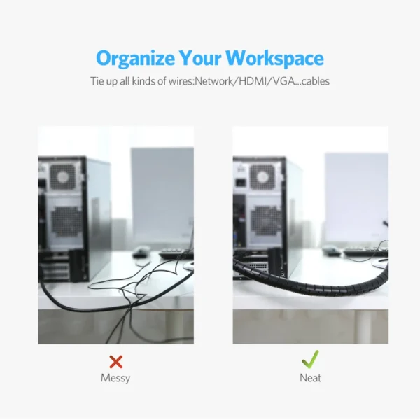 Flexible Spiral Cable Organizer - Image 3