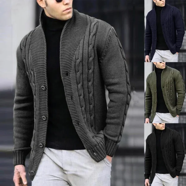 Men's Casual Warm Coat Sweater