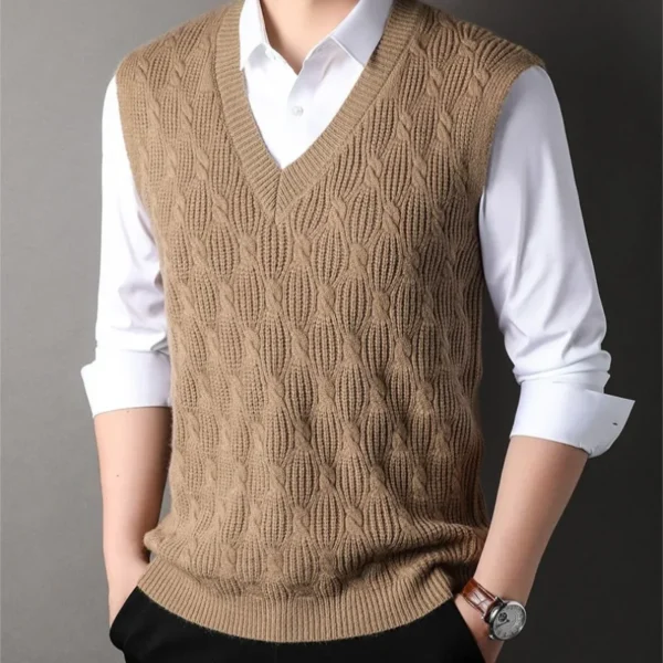 V Neck Warm Sweater for Men - Image 6