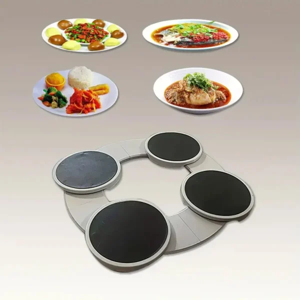 Lazy Susan Turntable Expandable for Rectangular & Oblong Tables Kitchen & Dining Tables Great Gift! Parties & Gatherings