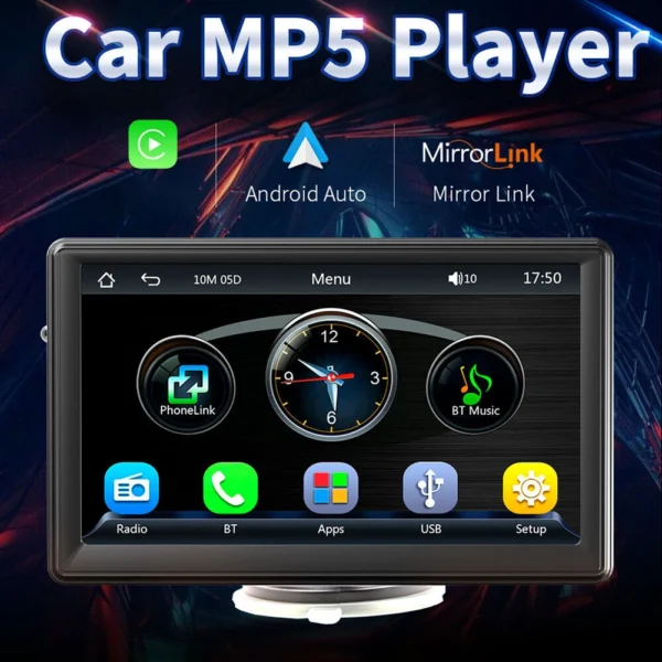 Carplay Android Auto Car Radio Mirrorlink Car Monitor 7.0 Inch Touch Screen Car Intelligent System Bluetooth-Compatible FM Radio - Image 4