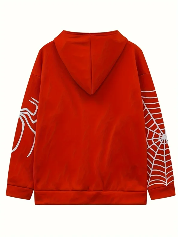 Spider Web Zipper Sweater Women - Image 2