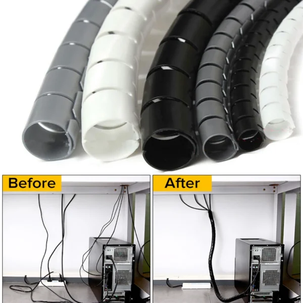 Flexible Spiral Cable Organizer