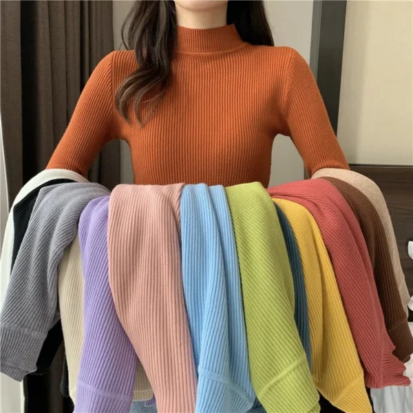 Basic Bottoming Sweater Top Women