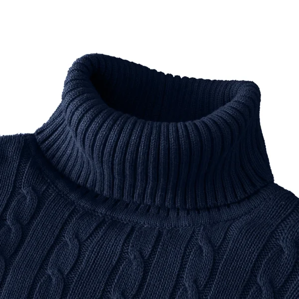 Turtleneck Casual Men Sweater - Image 4