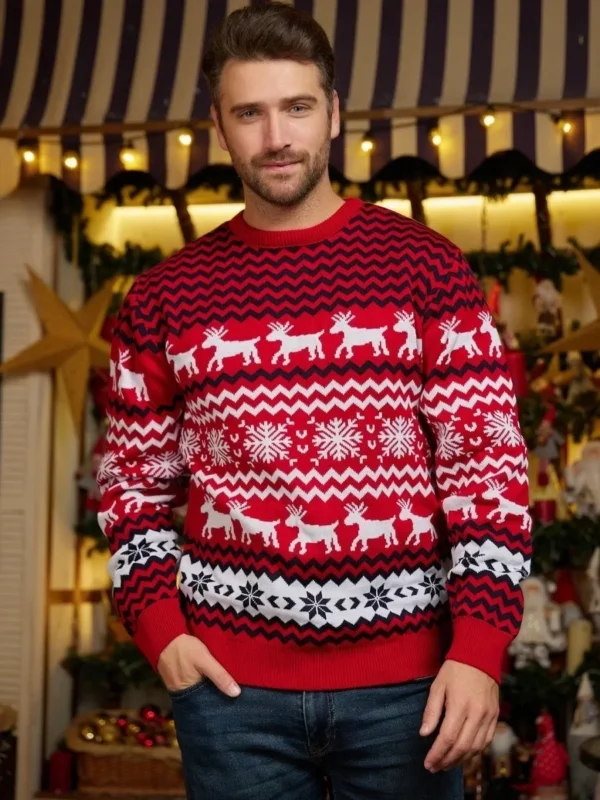 Men Women Christmas Sweaters Casual - Image 3