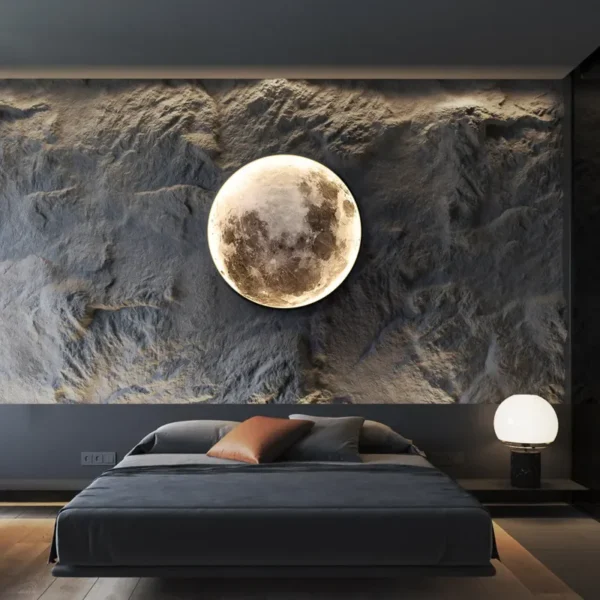 Moon Wall Lamp Mural LED - Image 4