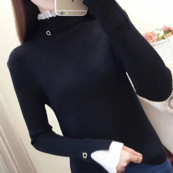 Elegant Chic Flare Sleeve Ladies Casual Tops - Image 5