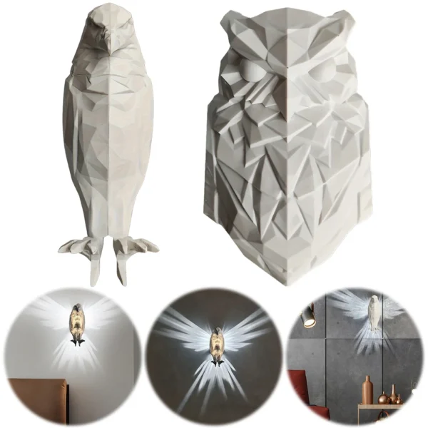 Owl Shape Projector Modern Creative Atmosphere Sconce Light - Image 3