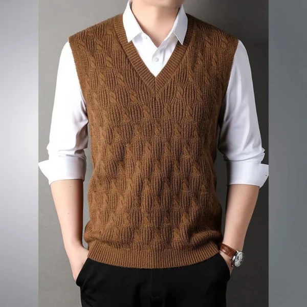 V Neck Warm Sweater for Men