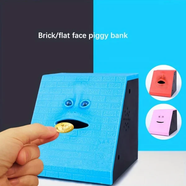 Plastic Face Piggy Bank Electric